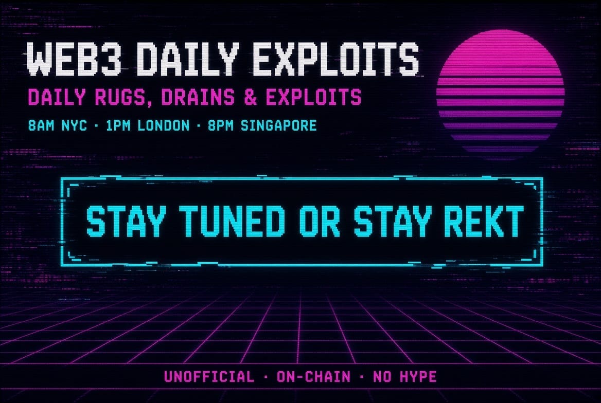 Web3 Daily Exploits — stay tuned or stay rekt